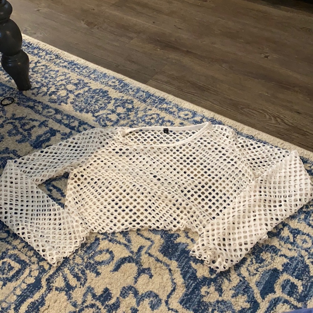 Fishnet crop top